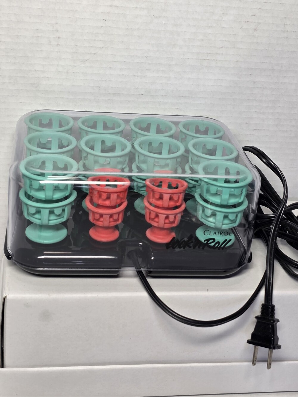 Clairol Lock'n Roll Hot Rollers 1980's Vintage Electric Rollers Set Of 24